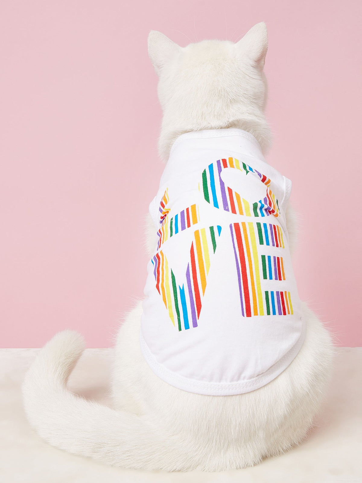 Rainbow Pet Shirt for Lightweight Summer Outfit Style