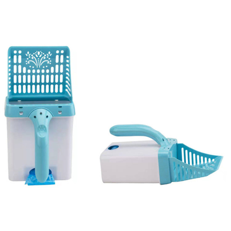 Cat Litter Scoop With Waste Container for Cleaner Pickup