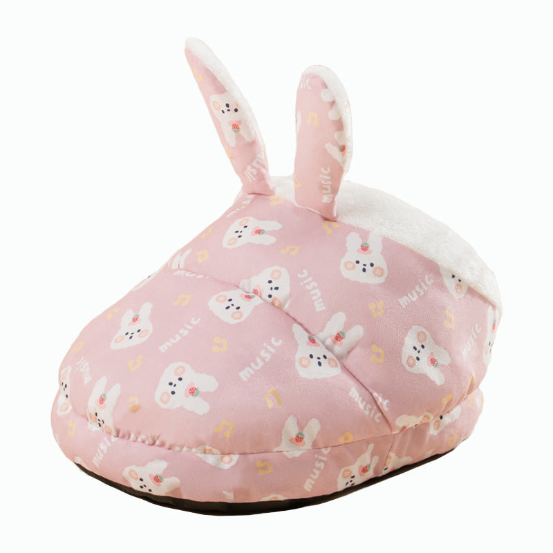 Semi-Enclosed Cat Cave Bed for Warm, Secure Indoor Naps