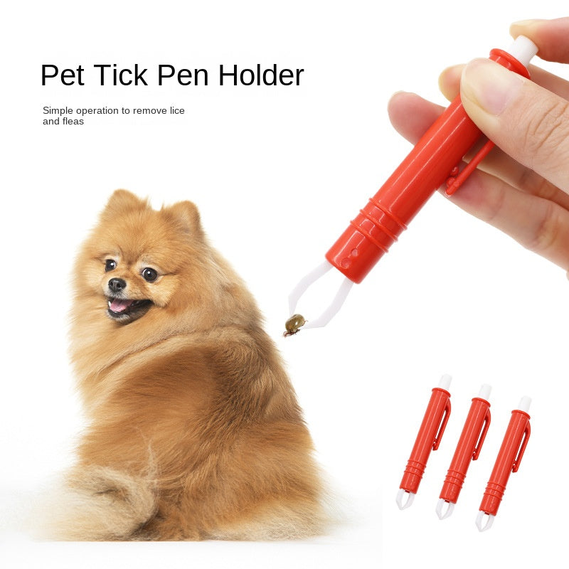 Tick Removal Tool for Dogs | Compact Flea Pen
