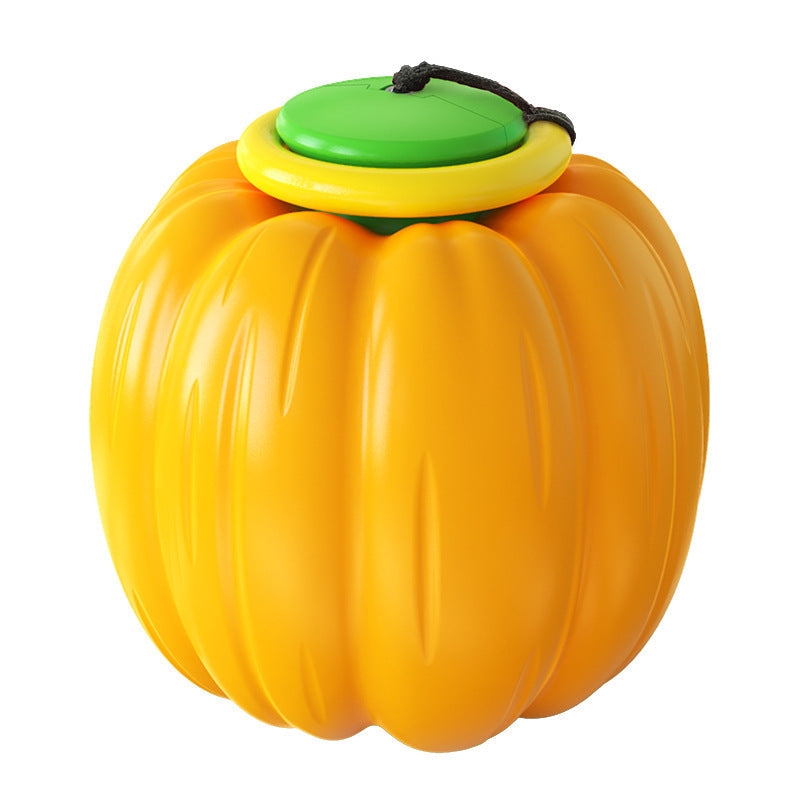 Pumpkin Dog Chew Ball for Dental Play, Fetch and Tug