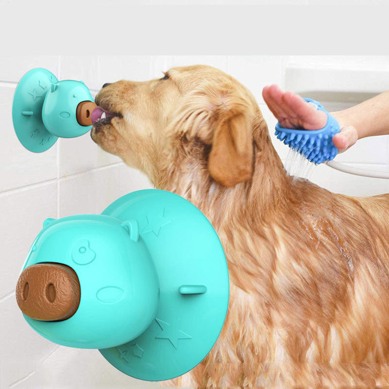 Suction Cup Dog Lick Mat Toy for Calmer Bath Time