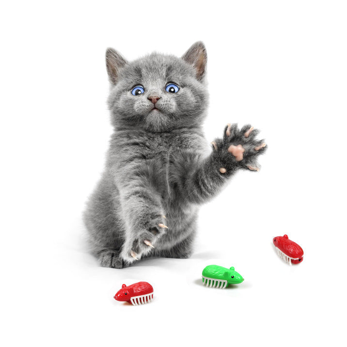 Interactive Cat Toy With LED Light & Moving Mouse Play