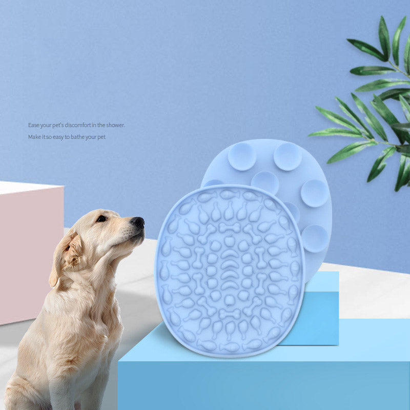 Silicone Dog Lick Mat for Calmer Baths & Slow Feeding