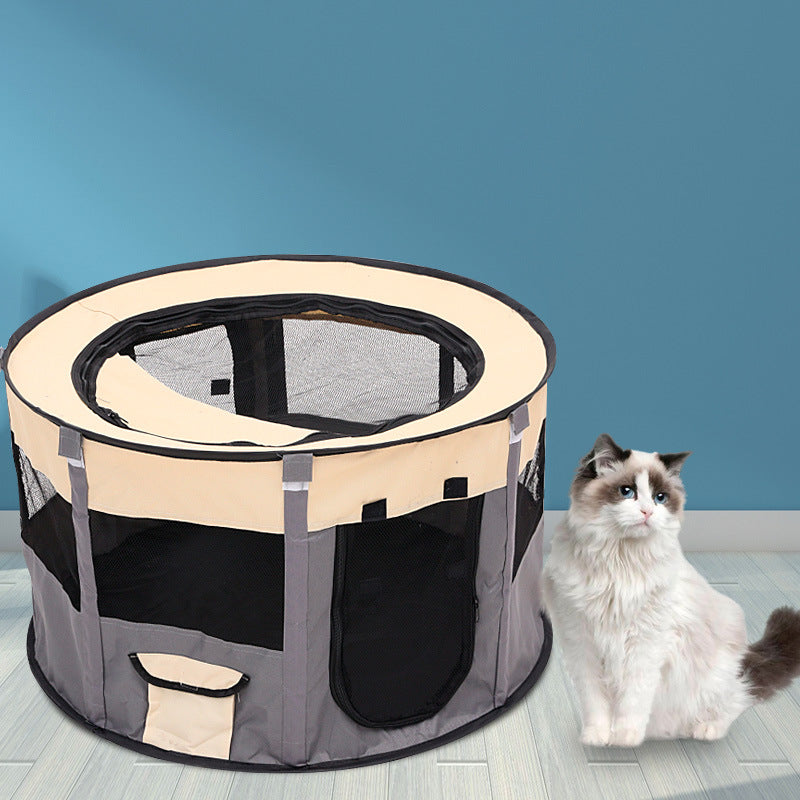 Foldable Pet Enclosure for Secure, Comfortable Travel
