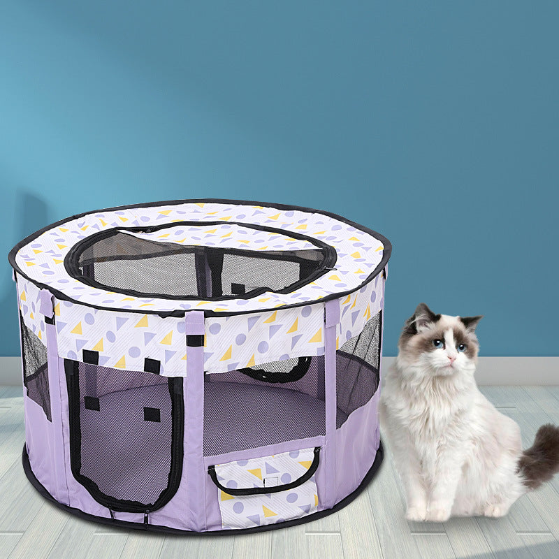 Foldable Pet Enclosure for Secure, Comfortable Travel