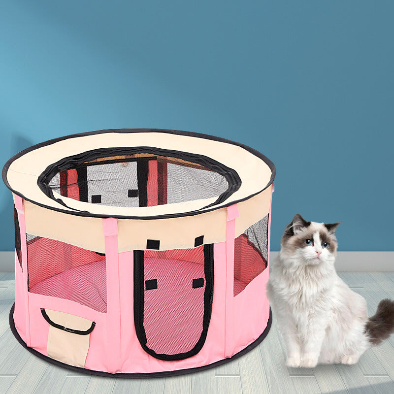 Foldable Pet Enclosure for Secure, Comfortable Travel
