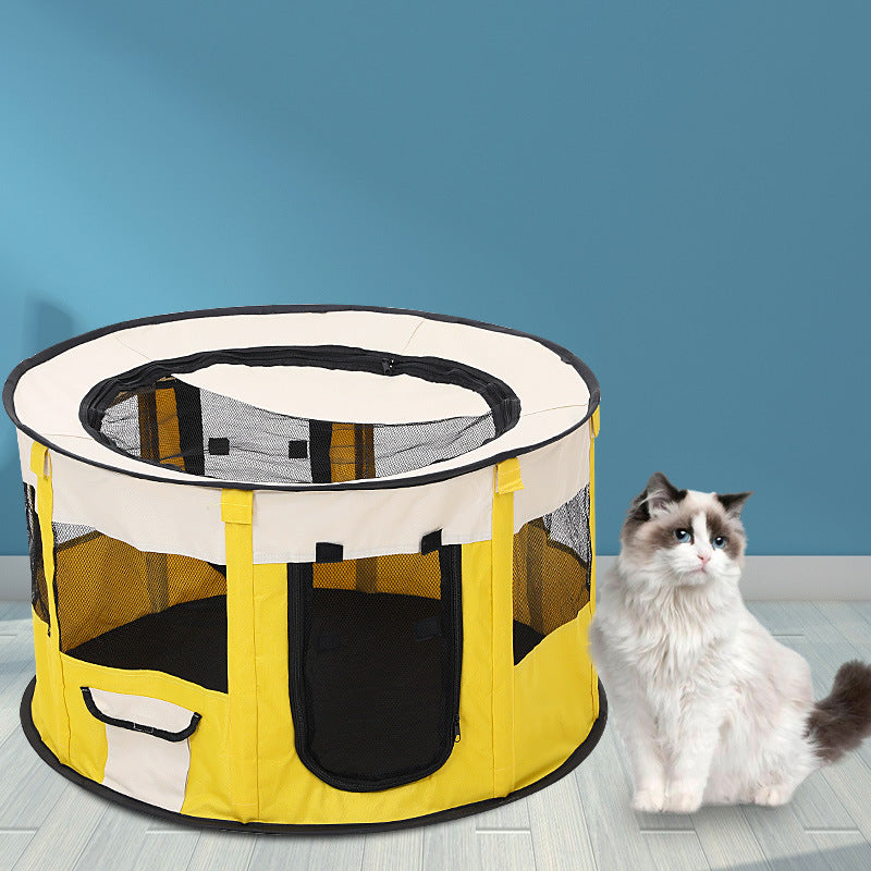 Foldable Pet Enclosure for Secure, Comfortable Travel