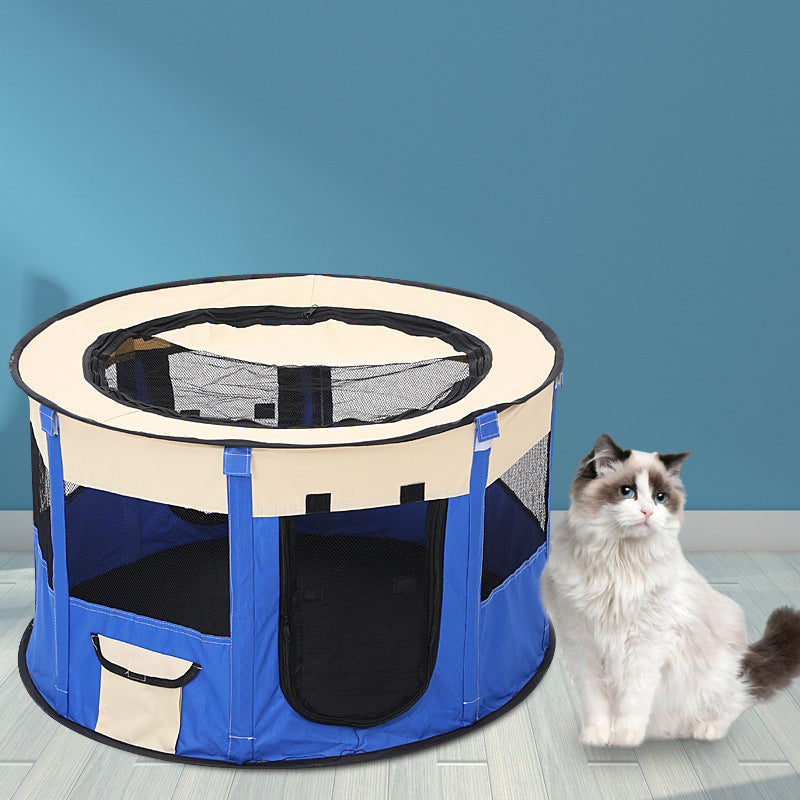 Foldable Pet Enclosure for Secure, Comfortable Travel