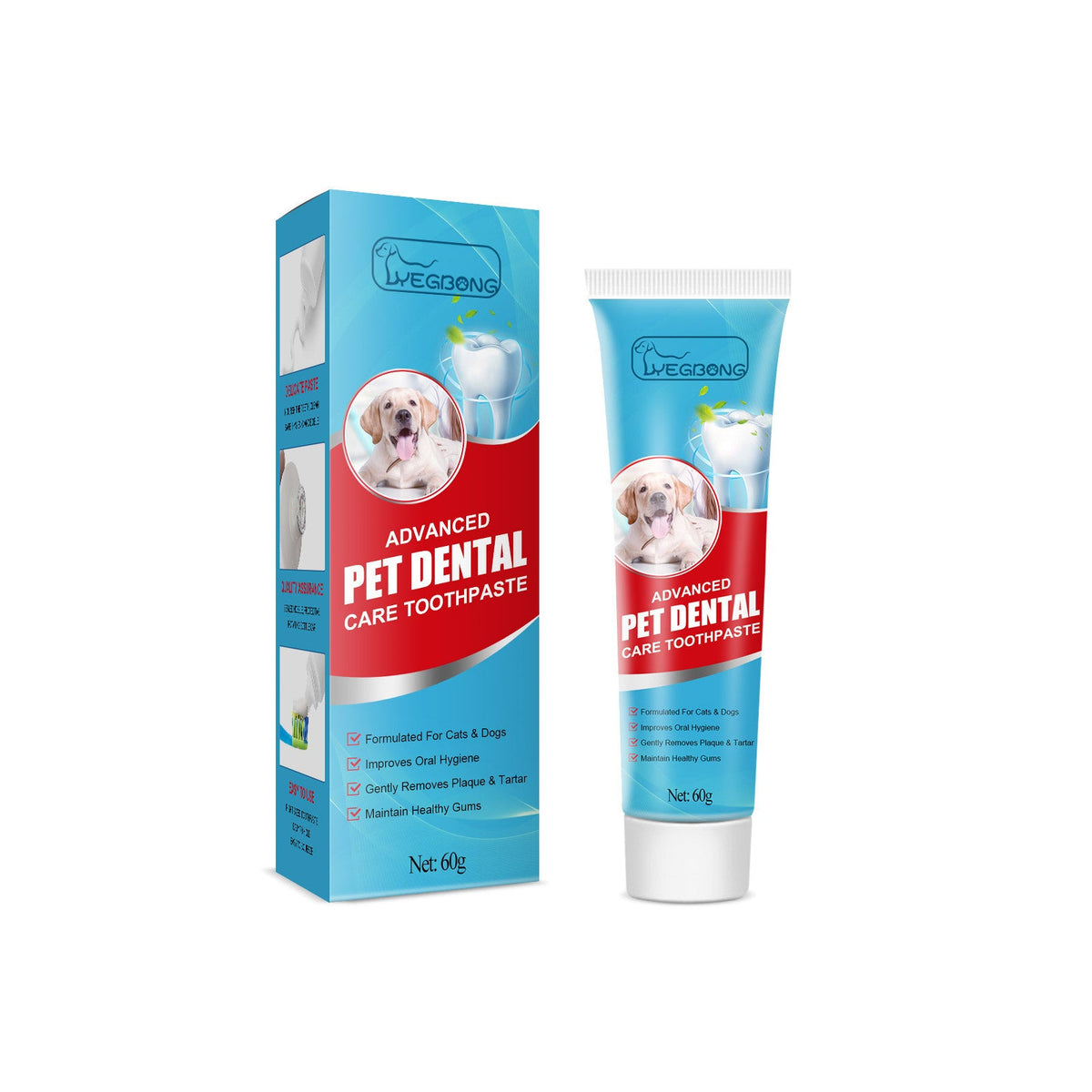 Pet Toothpaste for Dogs & Cats Fresh Breath Dental Care
