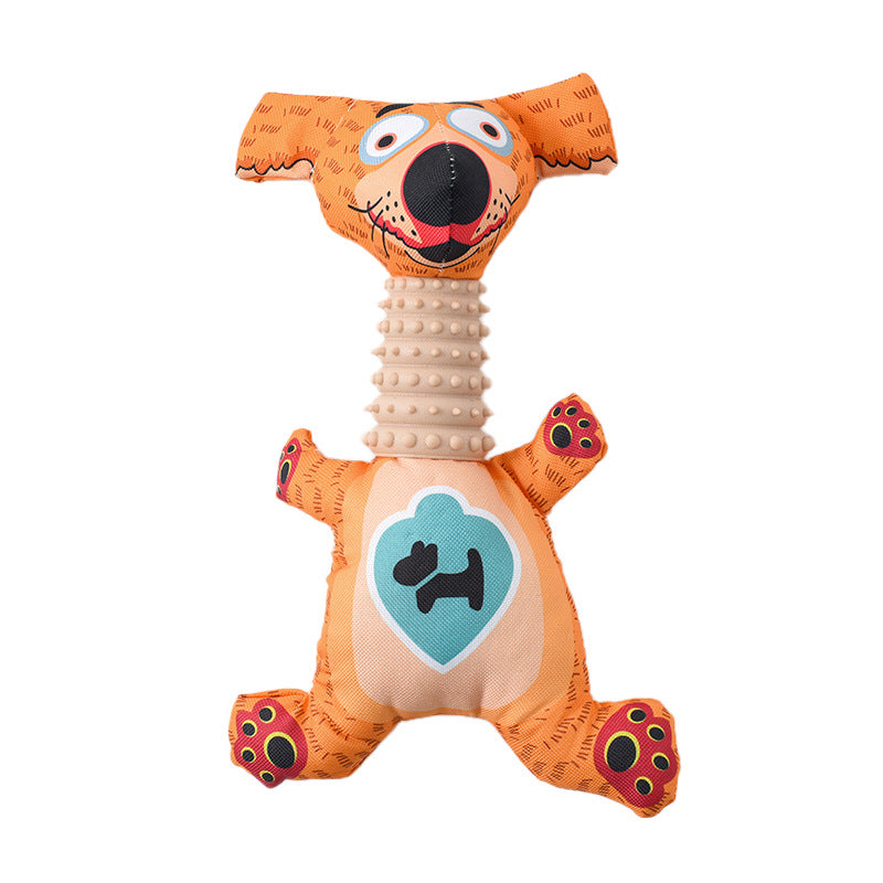 Squeaky Dog Chew Toy Set with Molar Texture, 3-Pack