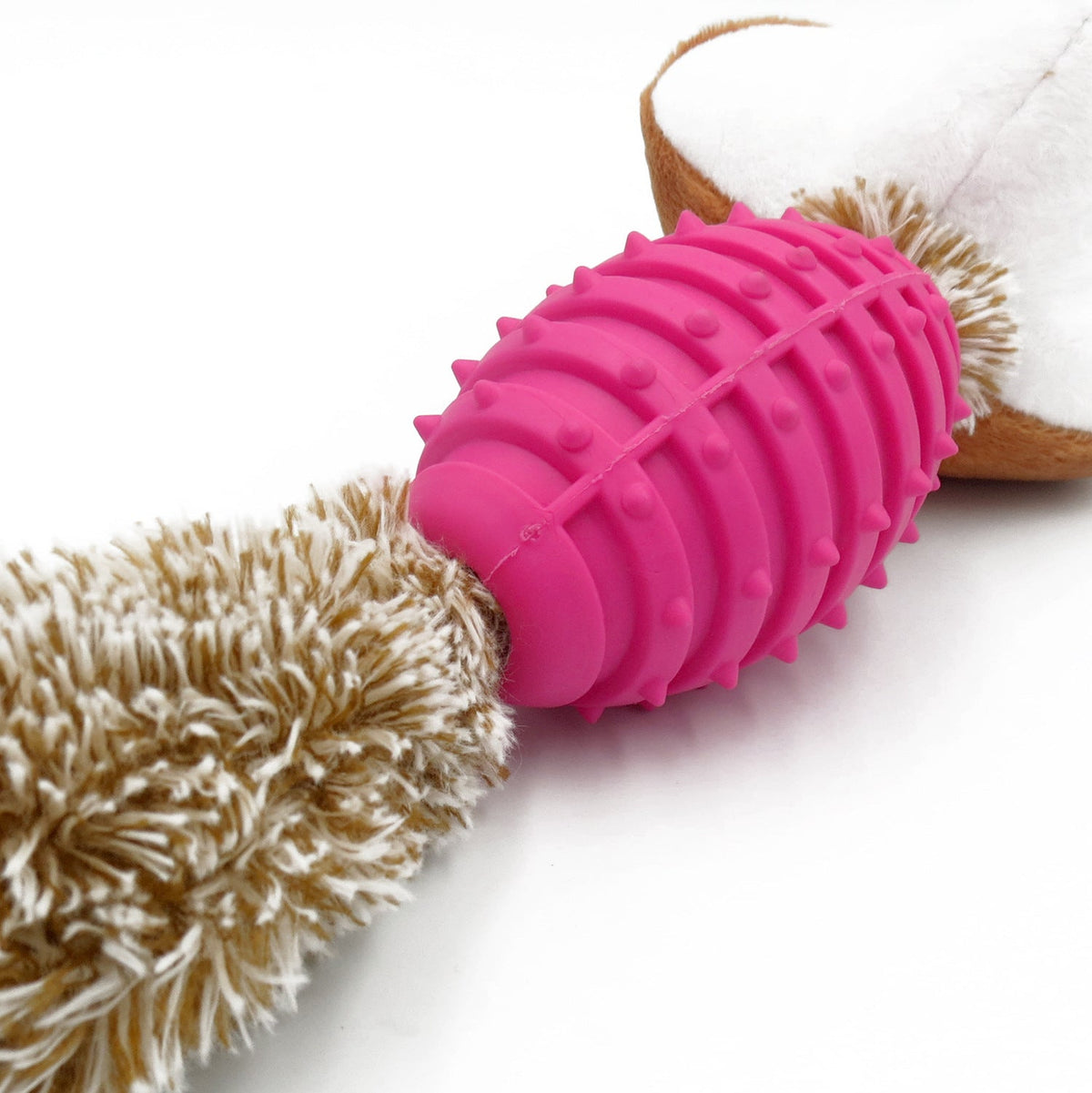 Plush Dog Chew Toy for Interactive Play & Clean Teeth