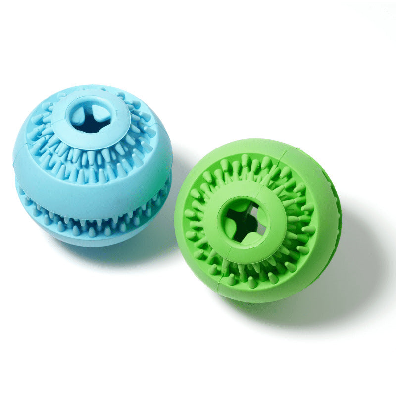 Dog Treat-Dispensing Ball for Interactive Chewing