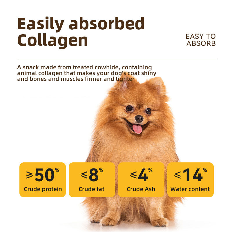 Dog Dental Chew Bone for Beef-Flavored Teeth Cleaning