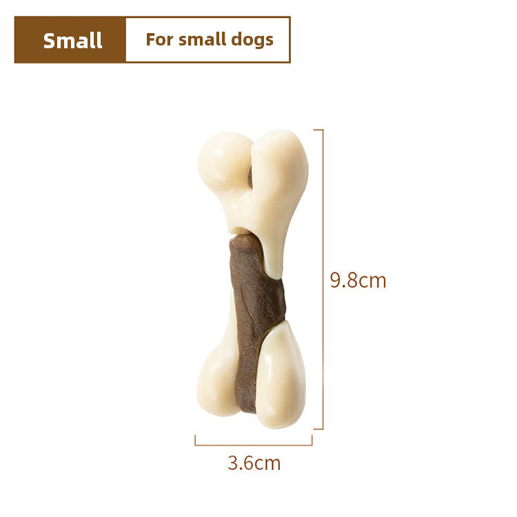 Dog Dental Chew Bone for Beef-Flavored Teeth Cleaning