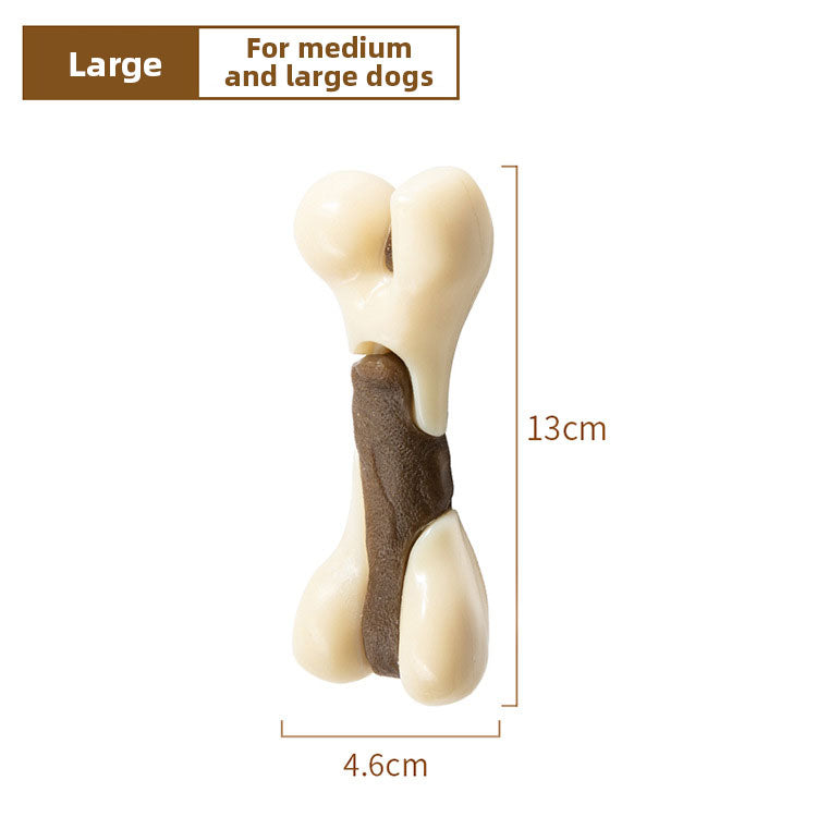 Dog Dental Chew Bone for Beef-Flavored Teeth Cleaning