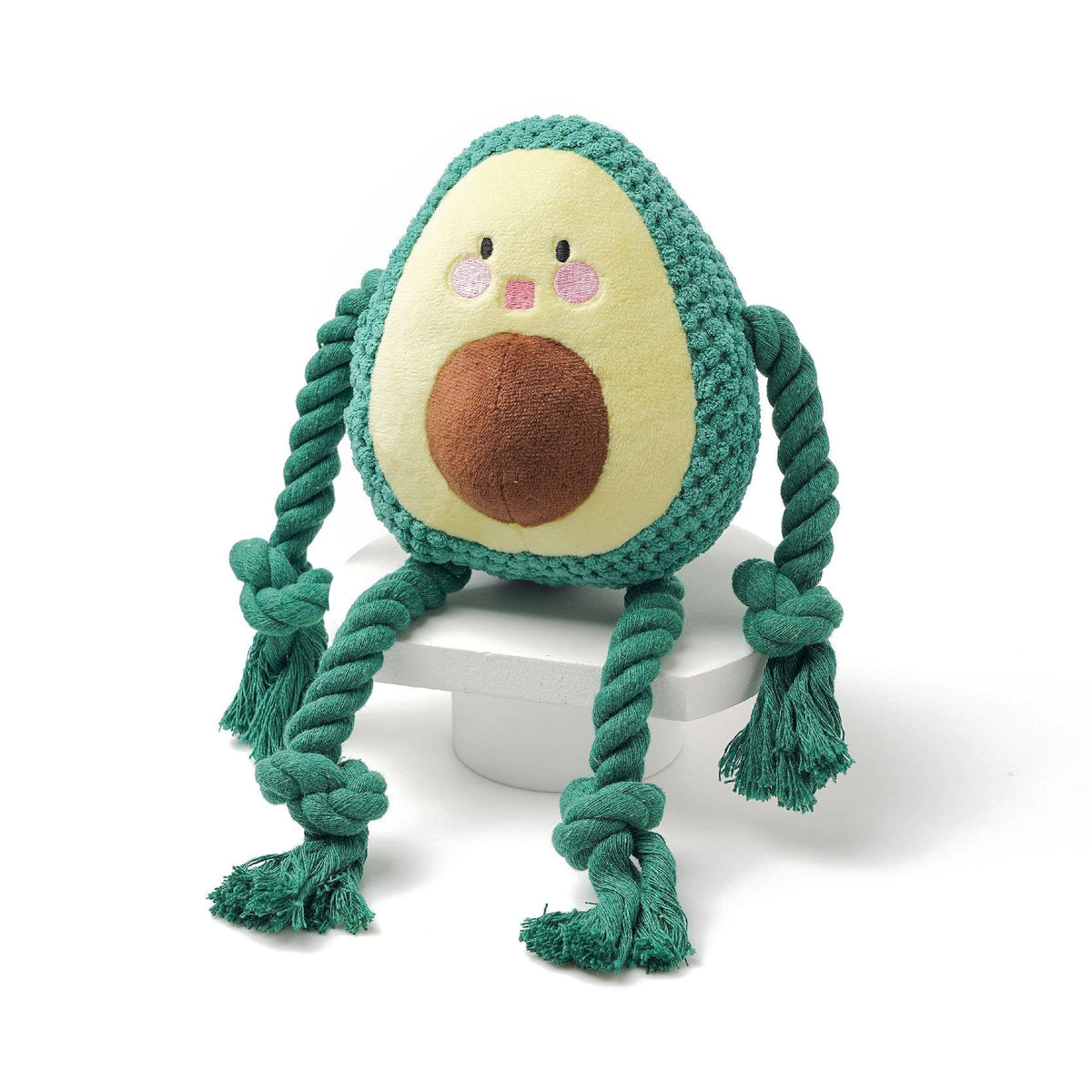 Avocado Plush Dog Toy for Interactive Tugging & Chewing