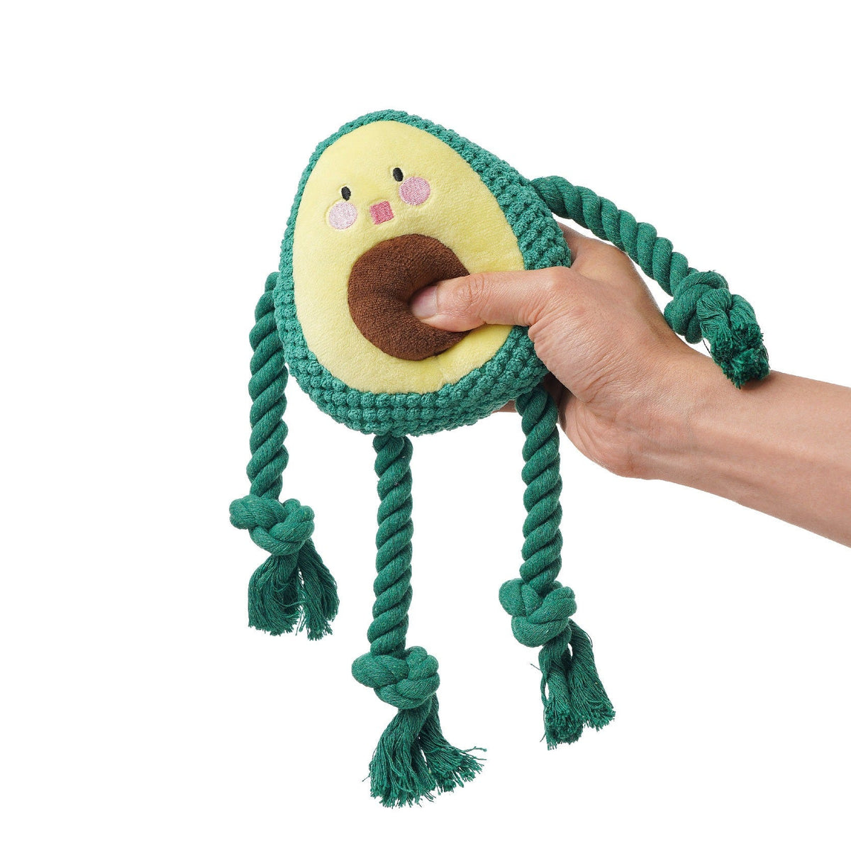 Avocado Plush Dog Toy for Interactive Tugging & Chewing
