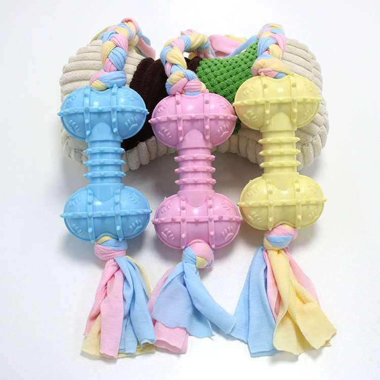 TPR Dog Toy Set for Chew, Tug & Dental Playtime Fun