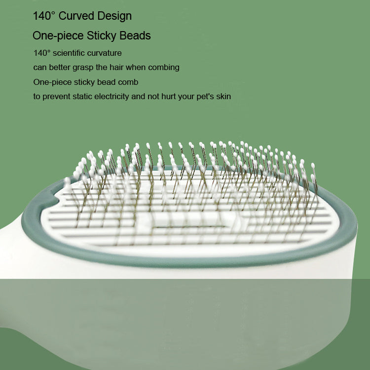 UV Sterilizing Pet Comb With One-Click Self-Cleaning