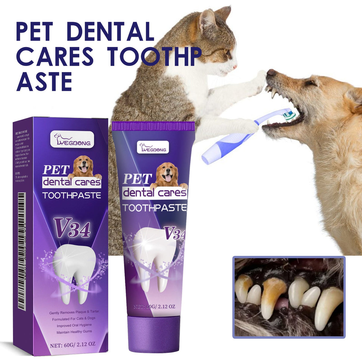 Pet Toothpaste for Bad Breath and Everyday Gum Care