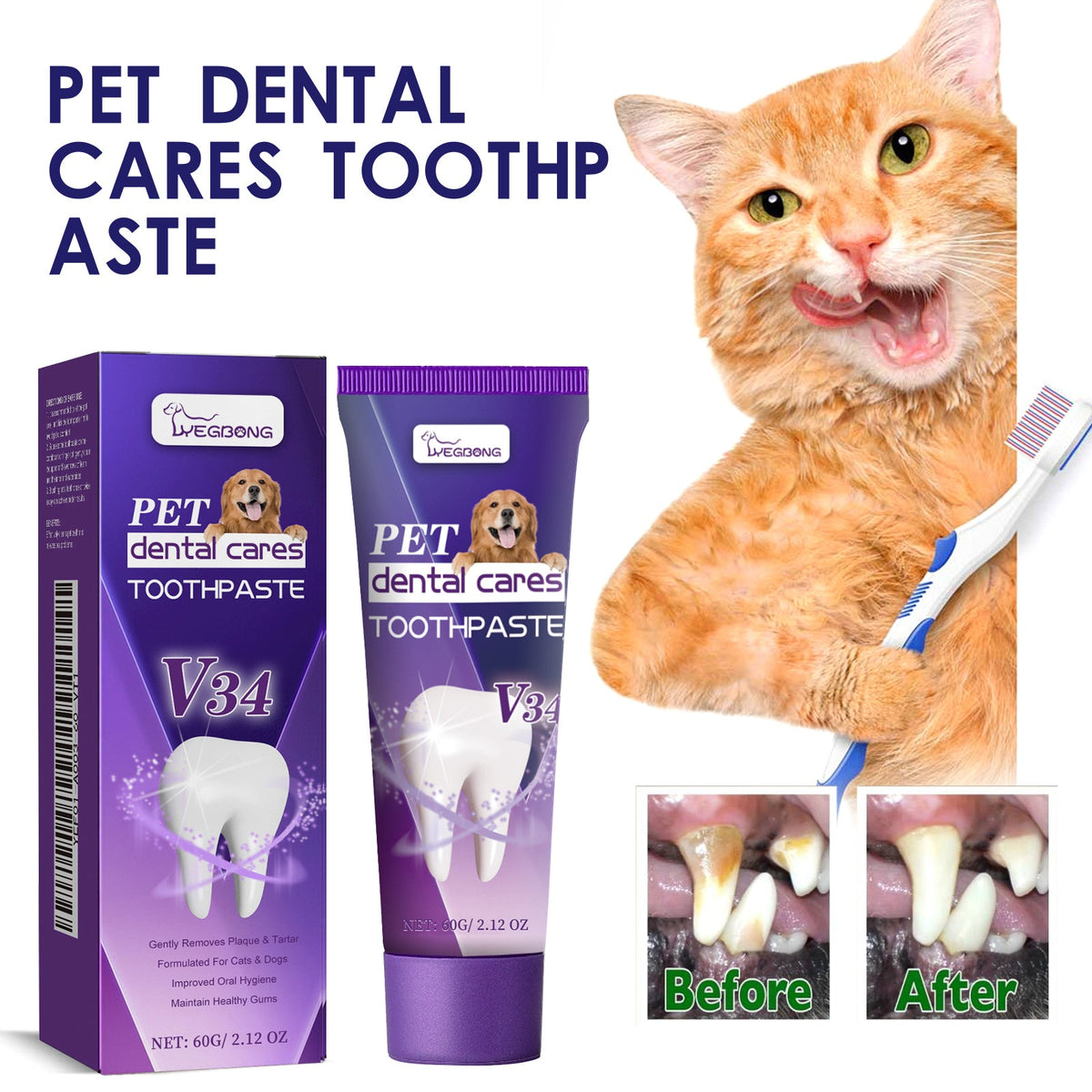 Pet Toothpaste for Bad Breath and Everyday Gum Care