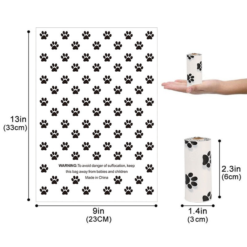 Compostable Pet Waste Bags With Portable Dog Dispenser