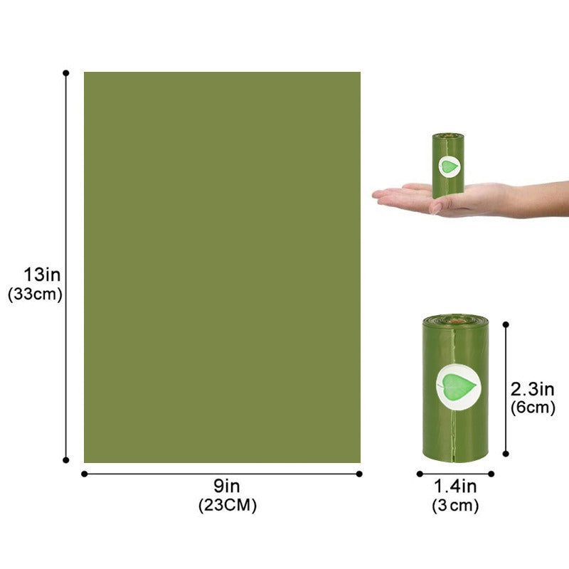 Compostable Pet Waste Bags With Portable Dog Dispenser
