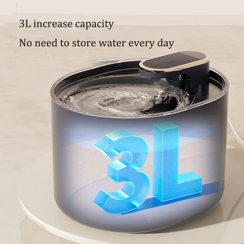 Automatic Pet Water Fountain With 3L Filtered Flow