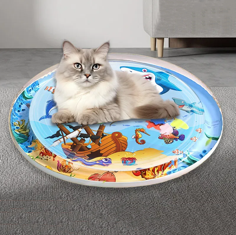 Water Play Cooling Mat for Cats & Dogs Summer Fun