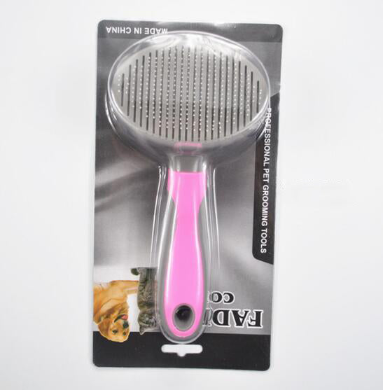 Self-Cleaning Slicker Brush for Dogs & Cats Shedding