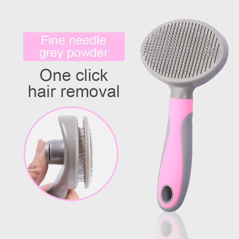 Self-Cleaning Slicker Brush for Dogs & Cats Shedding