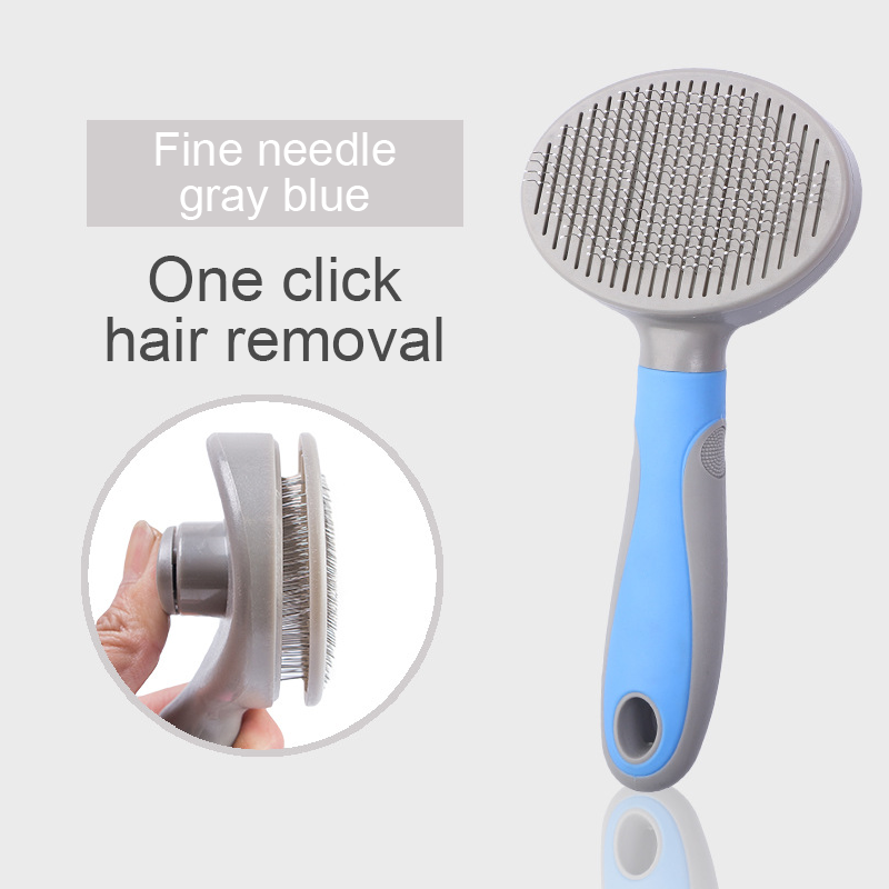 Self-Cleaning Slicker Brush for Dogs & Cats Shedding