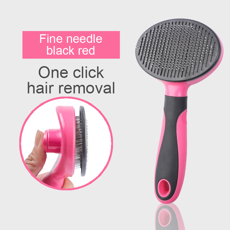 Self-Cleaning Slicker Brush for Dogs & Cats Shedding