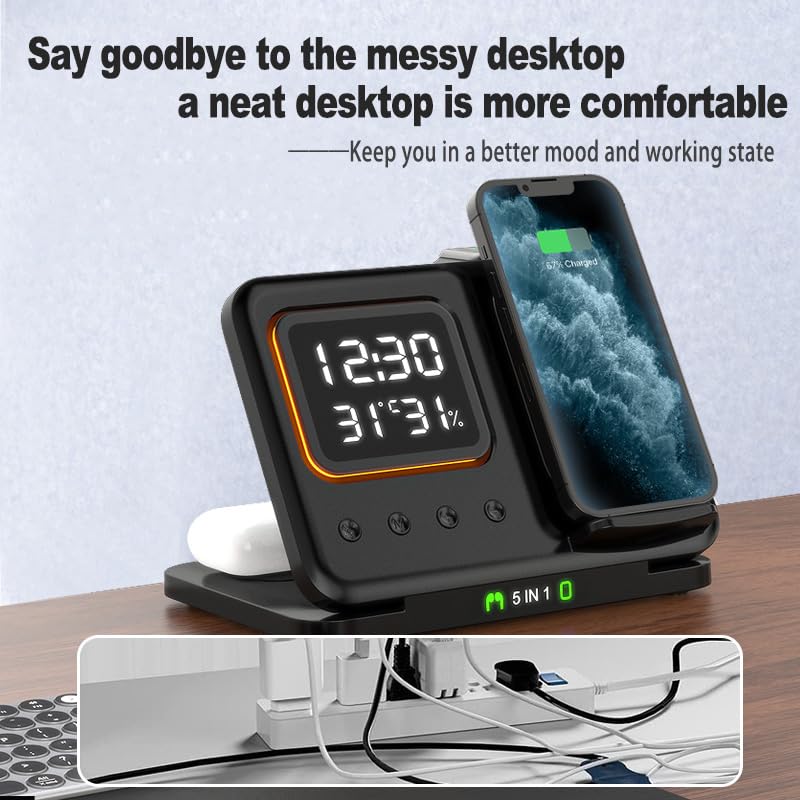 Wireless Charging Stand for iPhone and Apple Watch