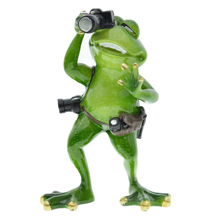 Cowboy Frog Resin Ornament - Quirky Western Figurine