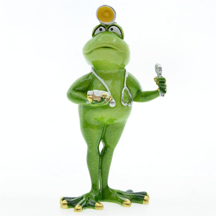 Cowboy Frog Resin Ornament - Quirky Western Figurine