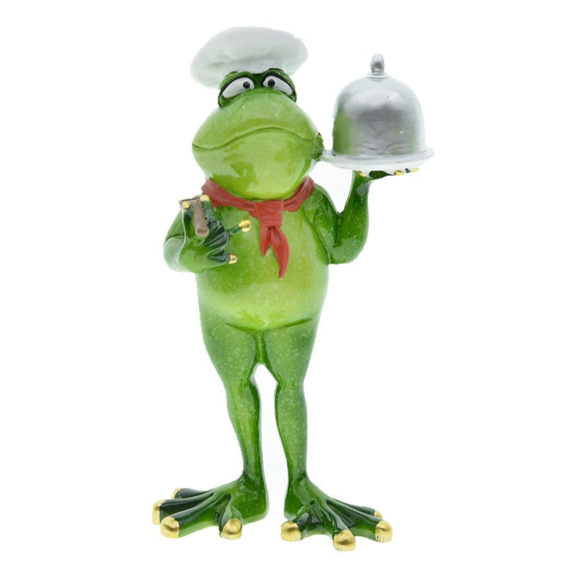Cowboy Frog Resin Ornament - Quirky Western Figurine