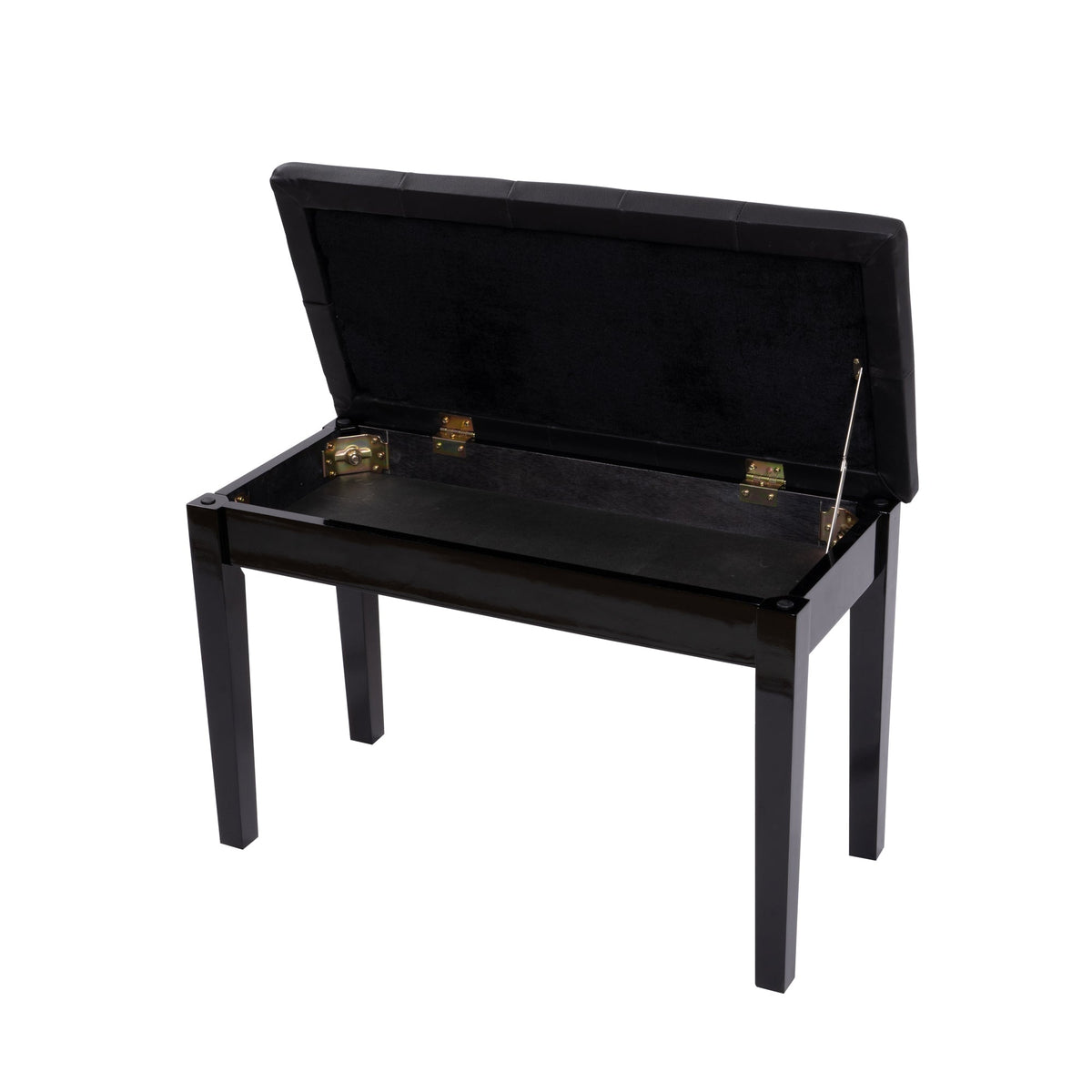 Piano Bench with Hidden Music Storage and Duet Seat