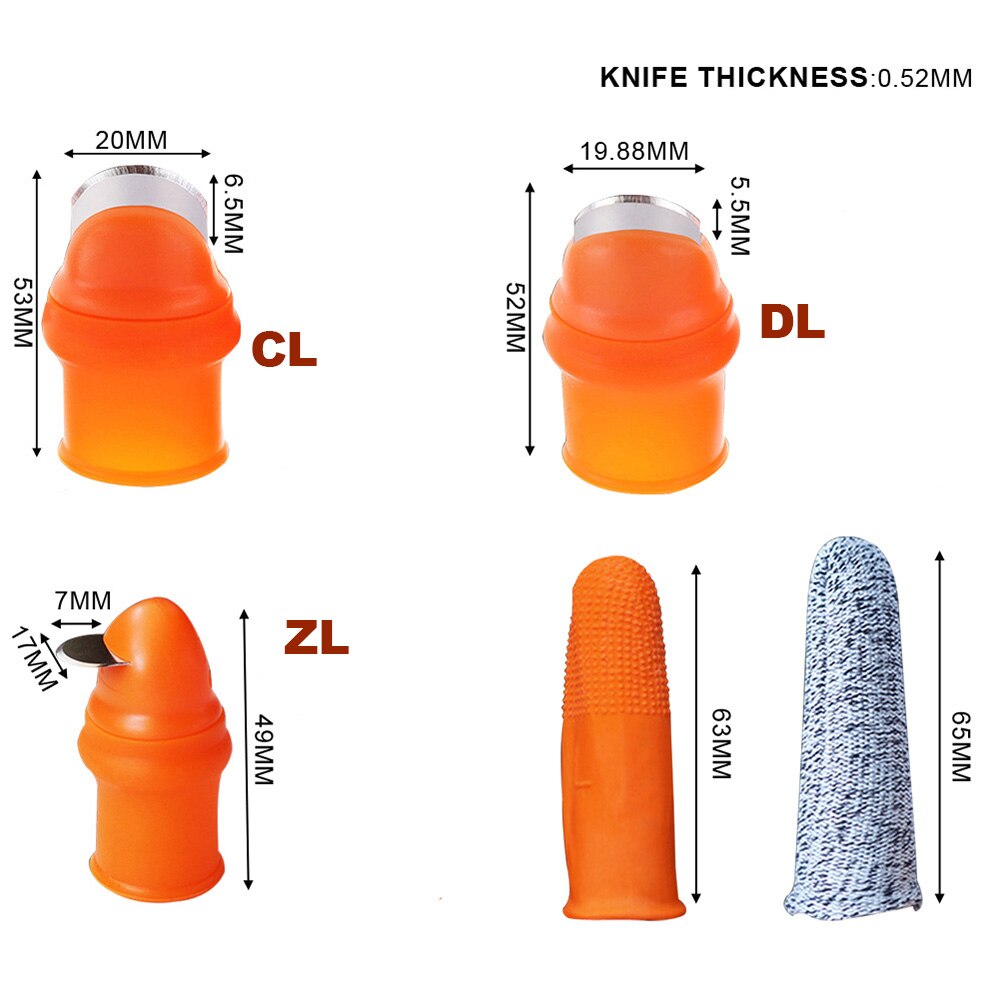 Silicone Thumb Knife for Picking Beans and Berries