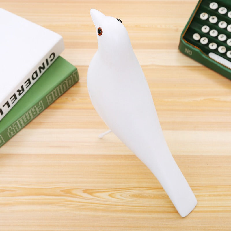 Minimalist Pigeon Sculpture for Modern Shelf Decor