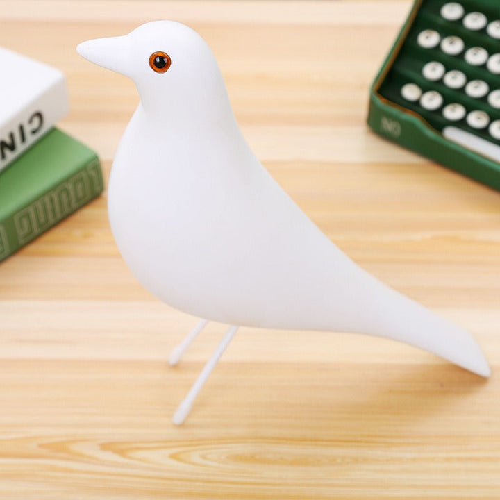 Minimalist Pigeon Sculpture for Modern Shelf Decor