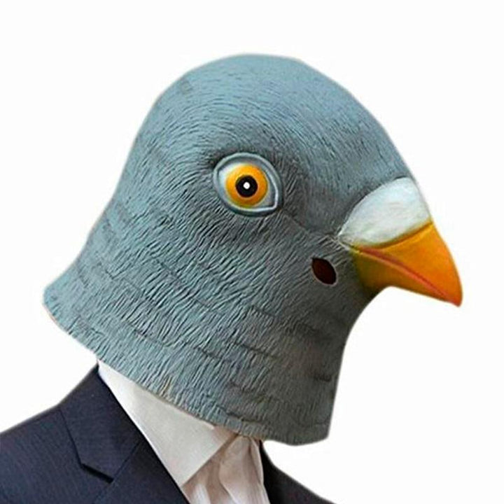 Pigeon Head Mask 3D Latex Halloween Costume Accessory