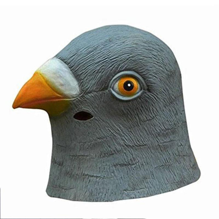 Pigeon Head Mask 3D Latex Halloween Costume Accessory