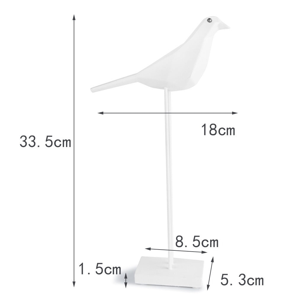 Pigeon Resin Ornament | Minimalist Tabletop Decor
