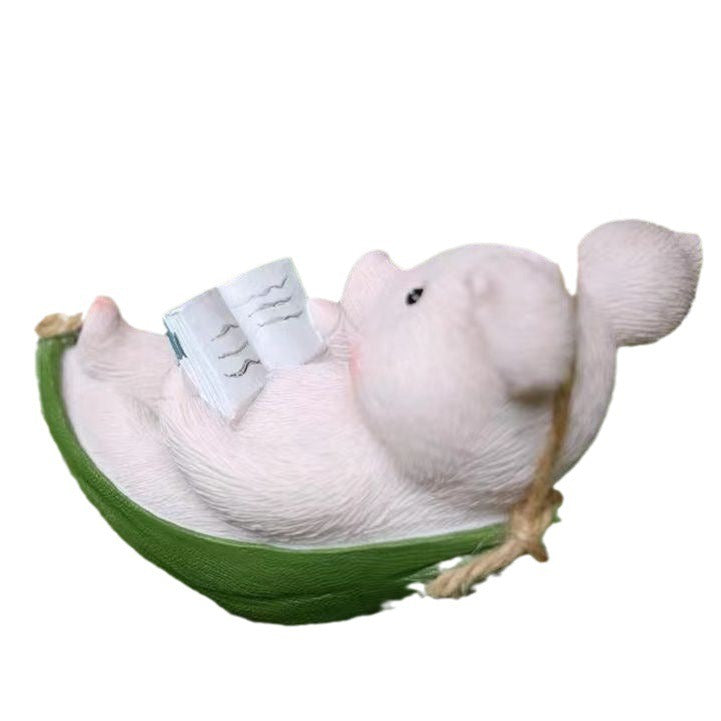 Piggy Swing Outdoor Decoration for Playful Garden Charm
