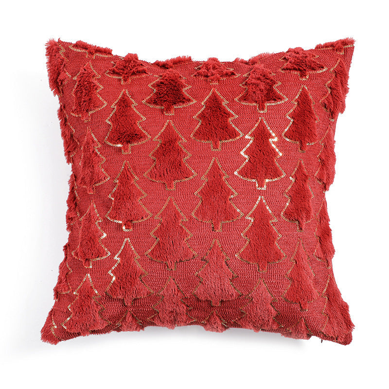 Christmas Tree Pillow Cover - Cozy Festive Décor