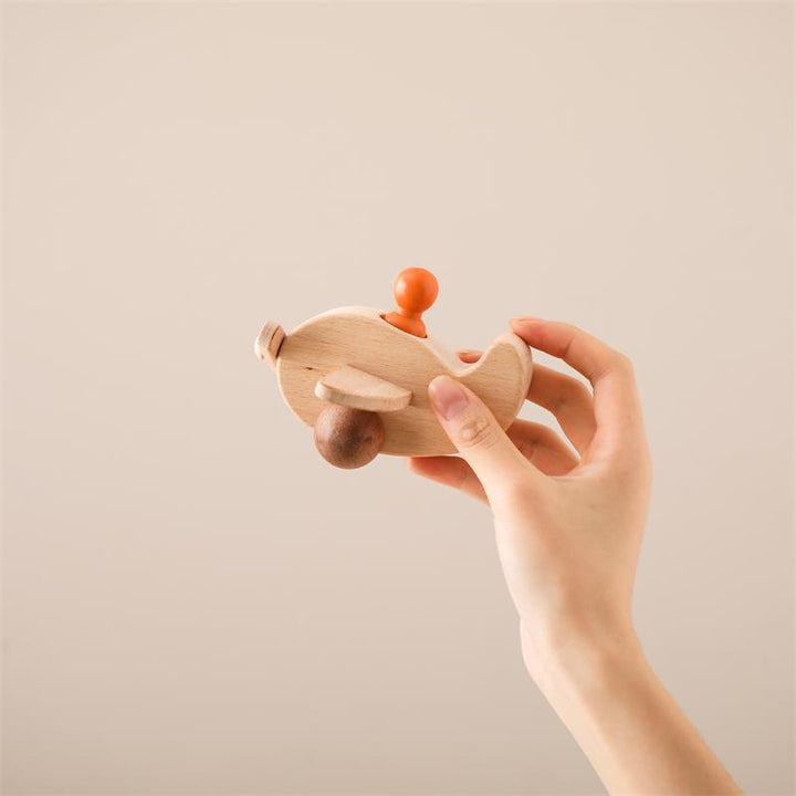Wooden Airplane Toy for Screen-Free Imaginative Play