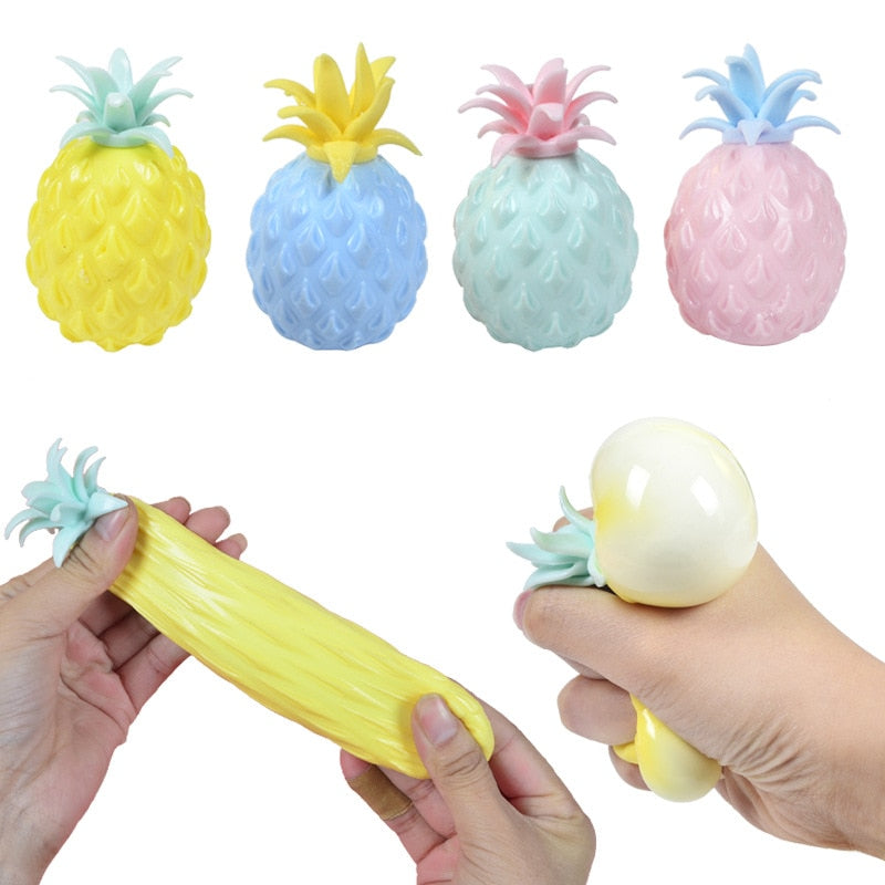 Pineapple Squeeze Toy for Stress Relief & Sensory Play