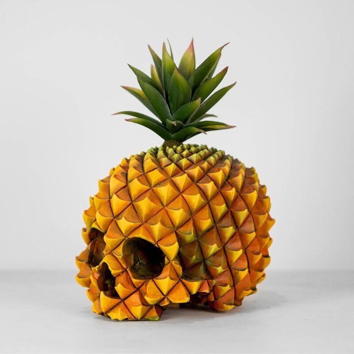 Pineapple Skull Halloween Decoration With Tropical Charm